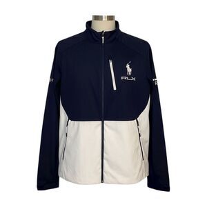 Polo Ralph Lauren RLX Big Pony Full Zip Water Resistant Rain Jacket L